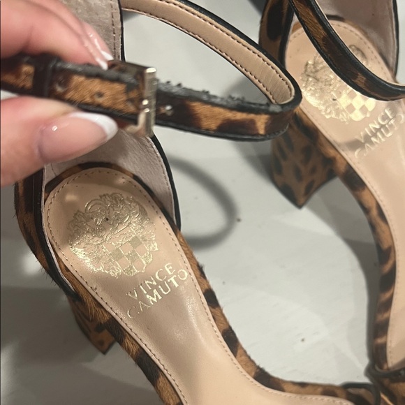Vince Camuto Leopard Print Heels - Picture 3 of 8